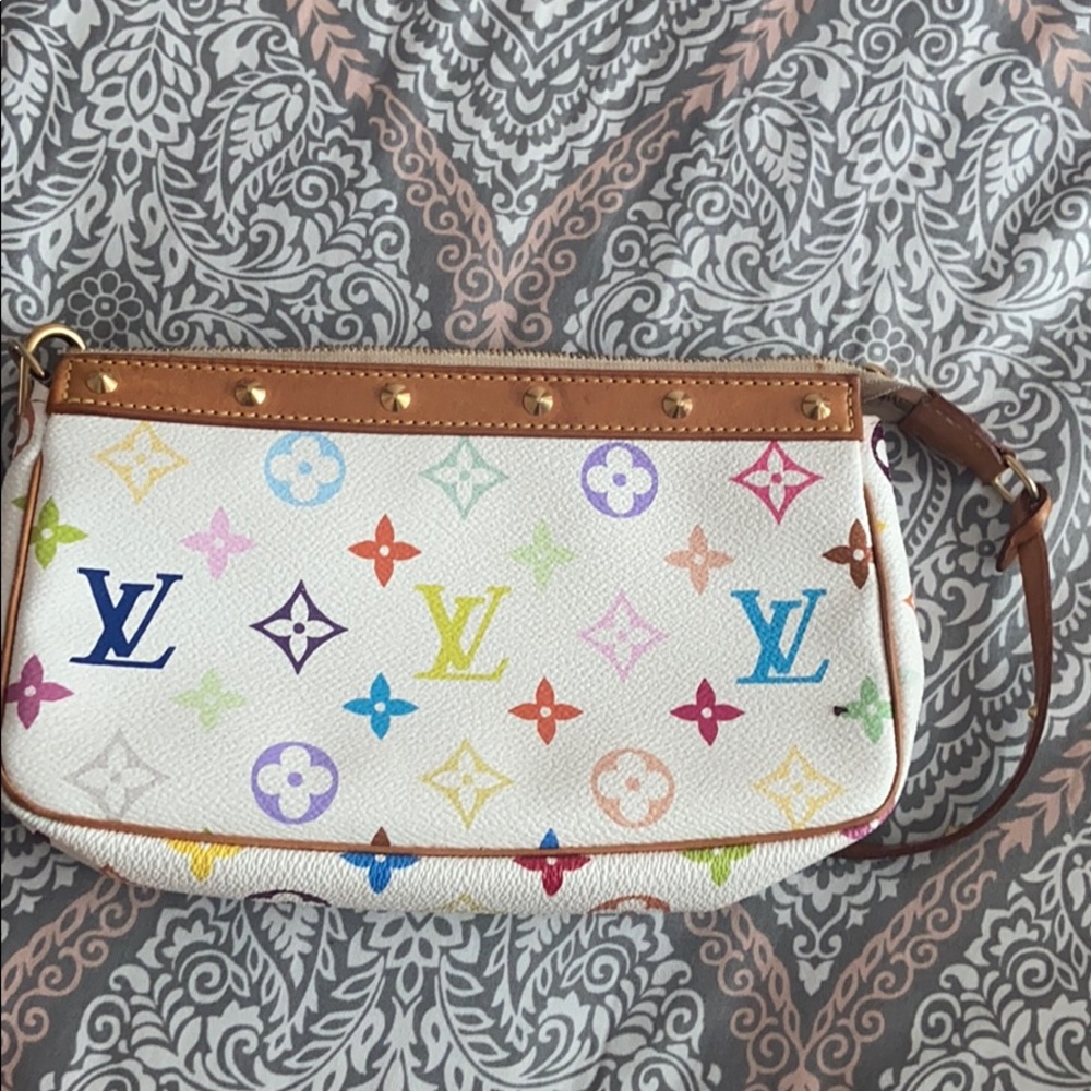 Louis Vuitton vintage pochette multicolor bag